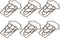 50 Pcs Paper Clips, Cute Coffee Cup Shape Paper Clips Tiny Paper Clips Portable Mini Metal Bookmark Clips Brown Funny Paper Clips...