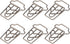 50 Pcs Paper Clips, Cute Coffee Cup Shape Paper Clips Tiny Paper Clips Portable Mini Metal Bookmark Clips Brown Funny Paper Clips...