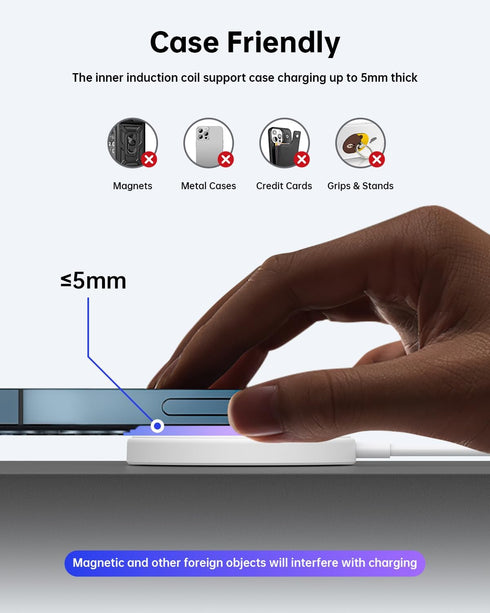 Magnetic Wireless Charger,FACBINY 15W Max Fast Wireless Charging Pad? Compatible with iPhone 14 Pro Max/14 Pro/14 Plus/14/13 Pro Max/13 Pro/13/13 ...