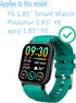 Screen Protector Compatible for Hoxe Y6 Smart Watch 1.85" (6 PACK) Full Coverage Clear TPU, Compatible for Hendari, WeurGhy Y6 Pro, Poounur Y6E Sm...