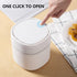 Mini Desktop Trash Can with Lid,Small Garbage Can for Countertop,Dressing Table,Bedside Etc,Free 90 Bags(White)...