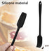 3 Pieces Silicone Jar Spatula, Long Handle Jar Scraper Spatula Non-stick Rubber Spatula Small Silicone Spatula for Jars Smoothies Blenders Cooking...