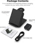 Fast Wireless Charger for Samsung - 2 in 1 Foldable Travel Charging Station, Compatible with Samsung Galaxy Z Flip 6/5/4 Series and Motorola Razr+...