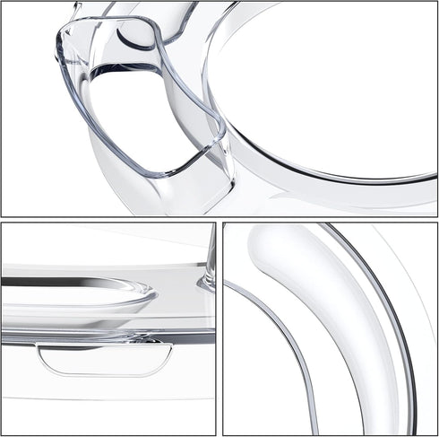 Subtle Silver Coated for Splash Guard lid Mixing Bowl Kitchen Machine Chef Multifunction Kitchen Machine for Acekool...