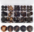 110Pcs Mixed Sewing Buttons, 4-Hole Craft Round Blazer Buttons, 5 Color 3 Size(15mm,20mm,25mm) Suit Coats Resin Button, Suitable for Variety Cloth...