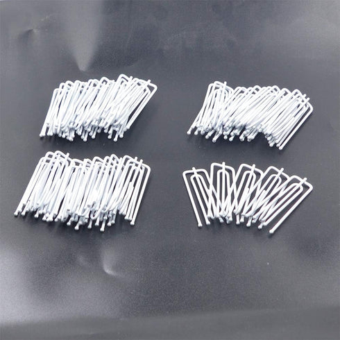 Ailejia White Curtain Drapery Pleat Hooks 4 Prongs Drapery Hooks Traverse Pleater Pinch Pleat Clips Hooks 50pcs for Slides Clasp Drapery Hooks...