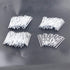 Ailejia White Curtain Drapery Pleat Hooks 4 Prongs Drapery Hooks Traverse Pleater Pinch Pleat Clips Hooks 50pcs for Slides Clasp Drapery Hooks...