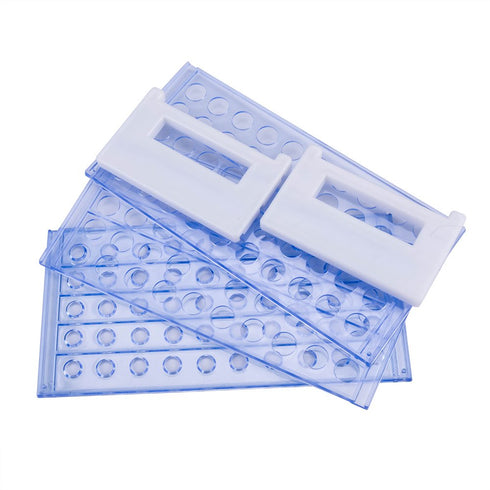Scientific Detachable Test Tube Rack for Tubes of Dia.?17mm, 50 Holes, PS Material (2pcs) (Tuberack-50x16)...