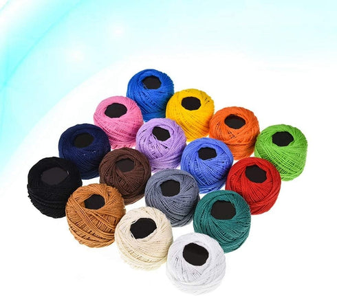 Healifty Embroidery Kits 16 Color Handcrafts Embroidery Thread Bracelet String Threader Embroidery Floss Embroidery Cross Kit (Color) Sewing Threa...