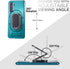 Phone Ring Holder Finger Kickstand Foldable Cellphone Stand 360° Degree Rotation Metal Ring Grip Holder for Magnetic Car Mount Compatible with iPh...