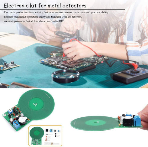 2Pcs Metal Detector Kit Electronic Soldering Practice Kit Non-Contact Sensor Board Module Electronic Part Metal Detector DIY DC 3V-5V 60mm......