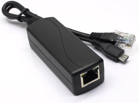 ANVISION Active 48V to 5V 2.4A PoE Splitter Adapter with Micro USB Plug, IEEE 802.3af Compliant, for Tablets, Dropcam or Raspberry Pi, IPC, IP Cam...