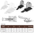Adhesive Cable Management Clips, 100Pcs Adjustable Nylon Cable Strap Ties Wire Clips Clamps Organizer with Strong Adhesive Tape, Extra Screw & Hol...