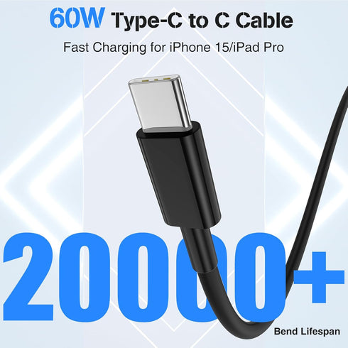 Car Charger for iPhone 15, 40W Dual USB C Car Charger Cigarette Lighter with 2 Pack 10FT USB C to USB C Cable Fast Charging Compatible for iPhone ...