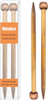 Mdoker Bamboo Knitting Needle Straight Single Pointed Sweater Knitting Needles 10-inch Length for Handmade DIY Knitting Projects,Size US 15(10mm)...
