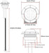 15Pcs 3/4 Inch LED Marker lights Signal Light 12V for Trailer Truck Bus Van (Red+Amber+White)...