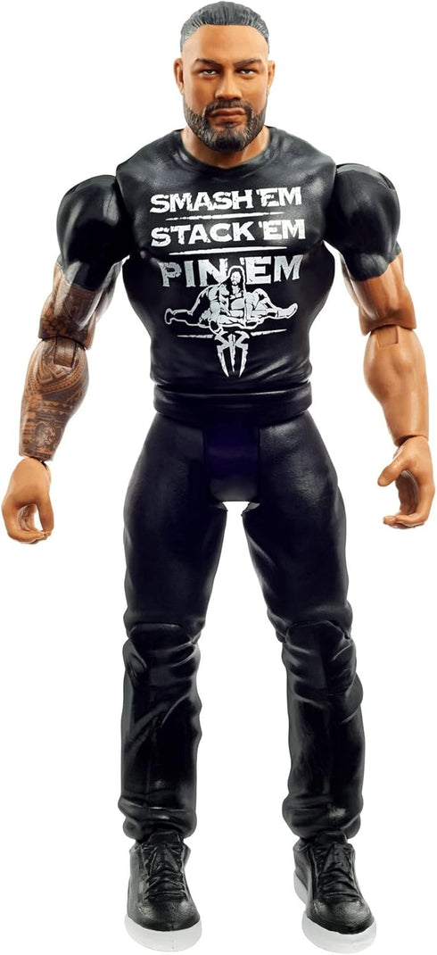 WWE Basic Roman Reigns Action Figure, Posable 6-inch Collectible for Ages 6 Years Old & Up...