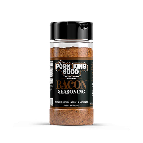 Pork King Good Bacon Seasoning for Grilling, Cooking, and Popcorn Seasoning - Keto Friendly, Paleo, No MSG, Gluten Free (Bacon, Single Shaker)...
