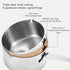 Stainless Steel Mini Sauce Pan, 350/500ML Small Saucepan Sauce Cup Sauce Pot with Long Handle for Banquet Chocolate Melting Coffee(350ML)...