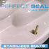 Danco 10879 All-in-One Toilet Installation Kit with Perfect Seal Wax Ring & Zero Cut Bolts, Blue and Gray, 1-Pack...