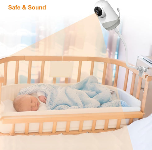 Baby Monitor Mount, Versatile Flexible Baby Monitor Stand Easy to Install, Baby Camera Mount Compatible with VT302 and Most Baby Monitors, without...