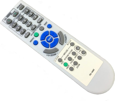 RD-469E Replacement Remote Control for NEC Projector NP-V302X NP-UM351W NP-V302W NP-V302H NP-M403X NP-M402W NP-P502HL NP-PA622U NP-M402X NP-P502H ...