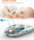 Uiosmuph Bluetooth Wireless Mouse Tri-Mode (BT5.1+BT5.1+2.4GHz) USB C Rechargeable Transparent Computer Mouse Silent with USB Receiver & Type C Ad...