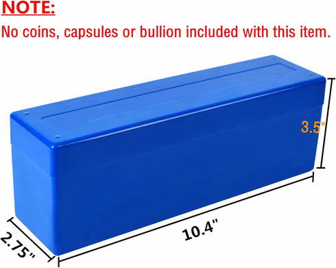 Ettonsun Plastic Coin Storage Box Case for 20 Slab Coin Holders Fit for PCGS NGC PCCB PMGab Coin Holders (Blue)...