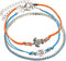 3 Pcs Multilayer Blue Beads Turtle Anklets for Women Men Foot Boho Handmade Adjustable Anklets...