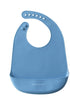 Silicone Baby Bibs | Set of 2 Light Weight Soft Easy to Clean Waterproof Adjustable Fit Baby Bibs (Navy/Powder Blue)...