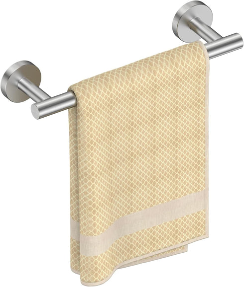 FORIOUS Towel Bar 7.3 Inch Center to Center, Brushed Nickel Bathroom Towel Rack 304 Stainless Steel, Wall Mounted Towel Holder for Bathroom, inclu...