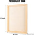 2PCS Wood Panel Board, 9 x12 inch Unfinished Wood Canvas Rectangle Wooden Panel Boards for Painting, Pouring, Arts Use with Oils, Acrylics...