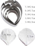 KALAIEN 5pcs Stainless Steel Peony Cutter 2pcs Fondant Silicone Mold Gumpaste Peony Sugarcraft Flower Veining Mold Veiner Petal Making Tool...