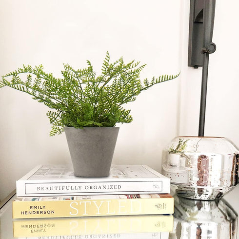 Briful 2PCS Fake Plants Potted Artificial Plants Greenery Faux Fern Eucalyptus Décor Plant for Indoor Home Office Bathroom Harmhouse Decoration...