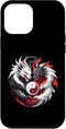 iPhone 15 Plus two dragons facing off, dragon yingyang, chinese dragons Case...