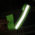 JINBING Silver Sew On Reflective Tape for Clothing Safety Fabric Webbing Trim Strip Green 2" x 33ft...