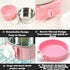 Love Dream Crate Dog Cat Bowls, Removable Stainless Steel Hanging Pet Cage Bowls Kennel, Food Water Feeder with Bolt for Puppy Rabbits Birds 2 Pac...