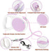 Lavender Purple Retractable Dog Leash 10 ft for Small and Medium Dogs and Cats, One Button Brake, Pause, Lock by LFCXHTY...