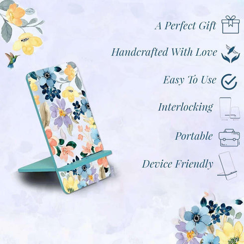 Wooden Cell Phone Stand,Universal Phone Holder Stand with Charging Hole Compatible with All Phone iPhone14,Smartphones,Facetime Holder for Desk 6"...