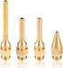 Yakamoz 4Pcs Interchangeable Copper Glue Gun Nozzle Set 10.8mm 7/16 Inch Thread Gluegun Tips Replacement Small Bore Long Tube Nozzles for Hot Melt...