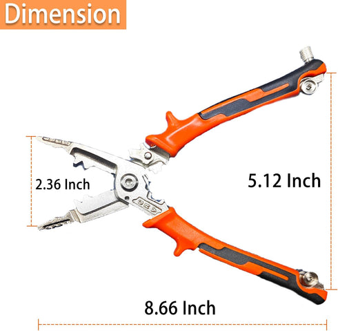 9 in 1 Wire Stripper Tool,Wire strippers,Wire Stripper Pliers Tool with Tail Cutter,Cable Cutters,CR-V Multifunctional Wire Stripping Crimping Too...