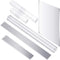 4 Pieces Polymer Clay Cutter Tools Acrylic Solid Clay Roller Pin Clear Sheet Rectangle Shape Backing Board Flexible Polymer Cutters Carbon Steel B...