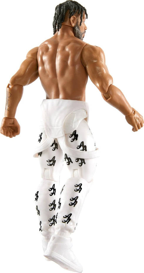 WWE Action Figure, 6-inch Collectible Ashante Adonis with 10 Articulation Points & Life-Like Look...