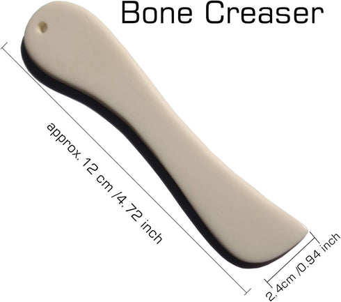 VENCINK Genuine Bone Folder Paper Creaser Set Folding Scoring Burnishing Crafting Scrapbooking Tools for Bookbinding, Paper and Leather Crafts, Or...