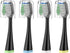 Replacement Toothbrush Heads for Waterpik Complete Care 5.0/9.0 (CC-01/WP-862), with Covers, 4 Count, Black...