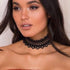 Zoestar Lace Choker Necklaces Vintage Black Elastic Stretch Necklace Chain Accessories for Women...