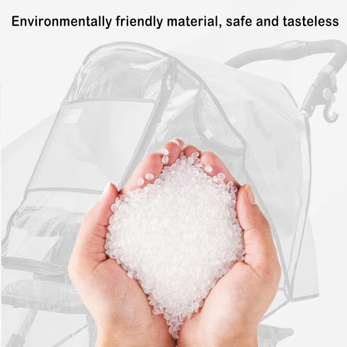 Stroller Rain Cover Universal Stroller Cart Umbrella Rain Cove Accessory, for Babies Winter Windproof Waterproof Dustproof and Snowproof...