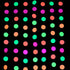 Midnight Glo Neon Paper Garland Circle Dots Hanging Decorations for Birthday Party Wedding Decorations Black Light Reactive UV Glow Party 78ft(6 P...