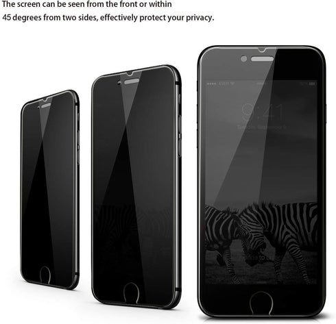 PEHAEL 3Pack for iPhone 8 Plus/iPhone 7 Plus Privacy Screen Protector Anti-Spy Tempered Glass Film 9H Hardness Easy Installation Bubble Free [5.5 ...