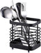 Kitchen Utensil Holder, Stainless Steel Sink Utensil Holder Countertop, Kitchen Utensil Drying Caddy, Cutlery Drainer for Kitchen Utensil, Rust-Pr...